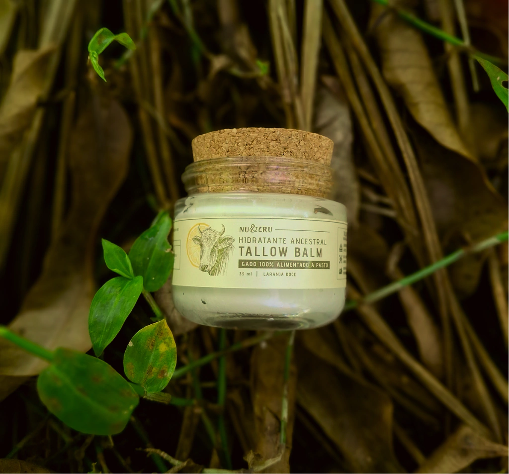 Pote de vidro de Tallow Balm Nu&Cru